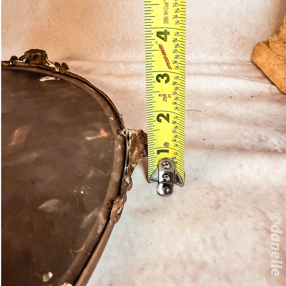Antique French Gilt Beveled Mirror Tray - Picture 7 of 7